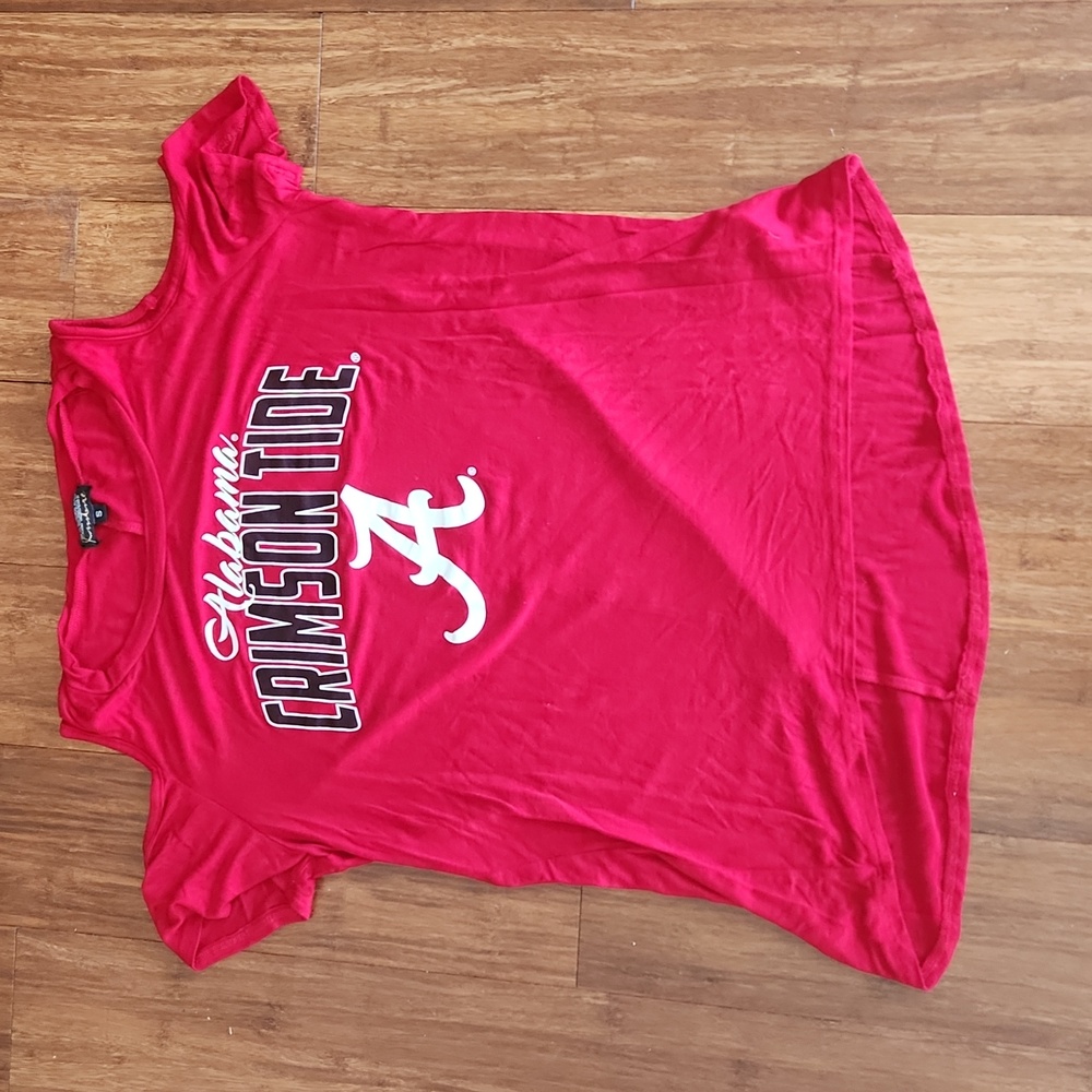 Alabama Crimson Tide cut out cold shoulder tshirt